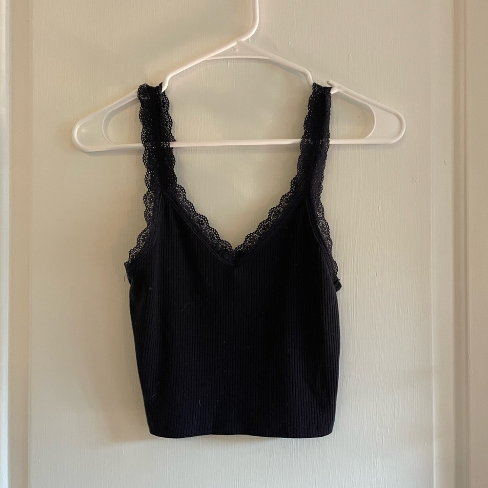 American Eagle navy blue tank top size S